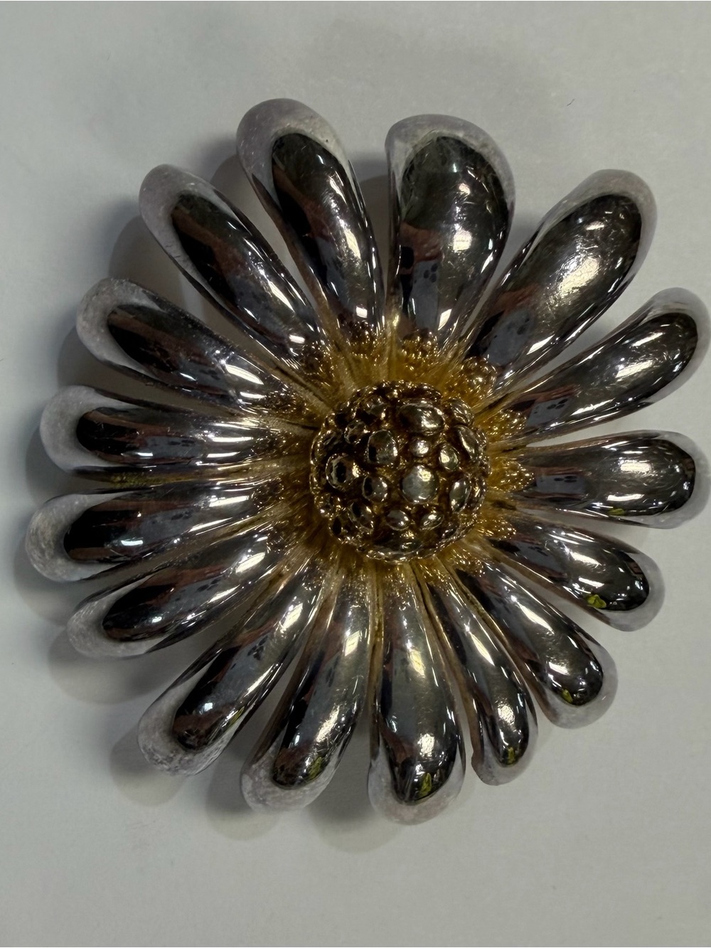 Sterling Silver Large Daisy Brooch - Women's Jewelry